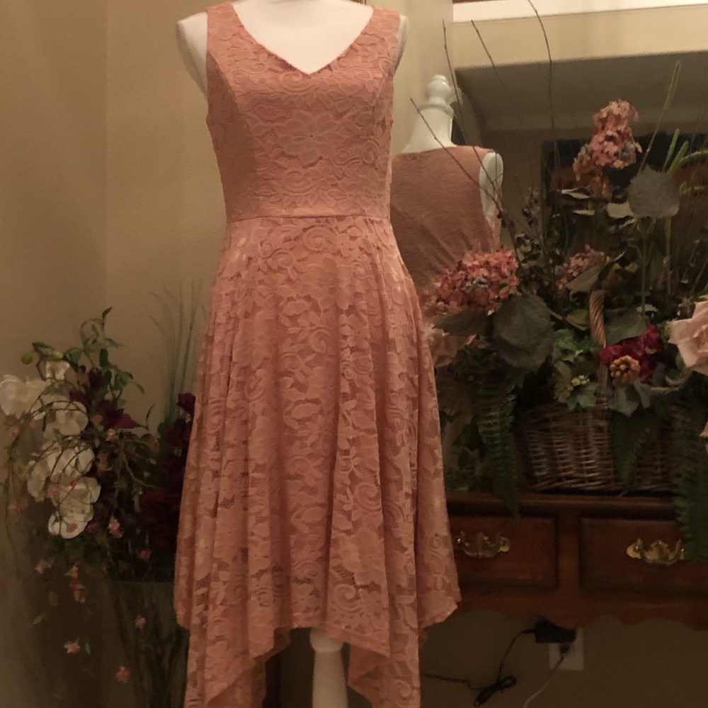 Meet Jen Vintage Floral Handkerchief Dress